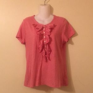 Lauren jeans company ruffle top